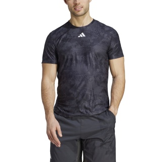 adidas Tennis Tshirt Paris Freelift (Recycling-Polyester) HEAT.RDY carbongrau Herren